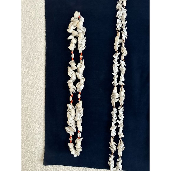 Vintage Hawaiian Lei Seashells Set of 3 - Picture 4 of 4